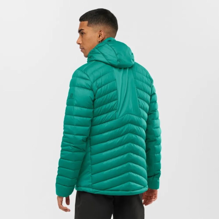 Green Salomon Essential Xwarm Down Men's Insulated Jackets | PH 78459Z